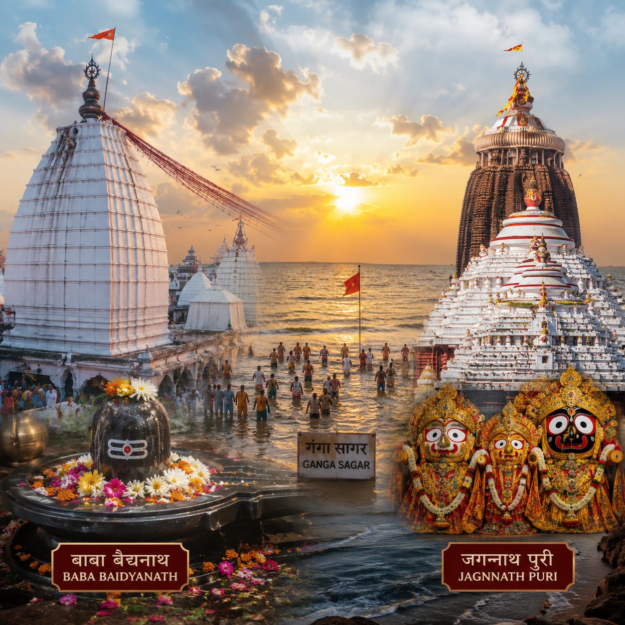 गंगा सागर बाबा वैद्यनाथ धाम यात्रा 